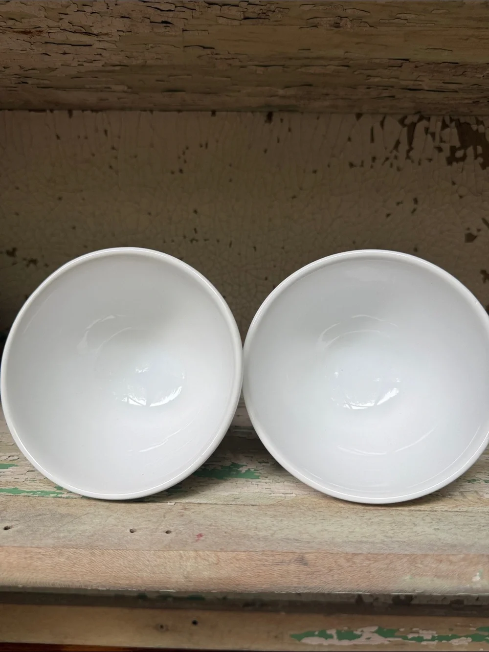 🌿Classic White Pedestal Ceramic Dessert Bowls - Set of 2